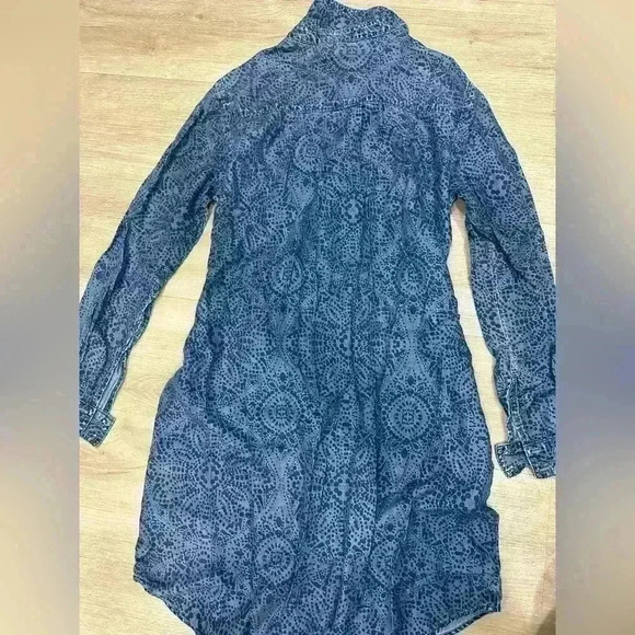 Cloth & stone Anthropologie Dress V-Neck Long Sleeve Short Belted size small - Picture 7 of 7